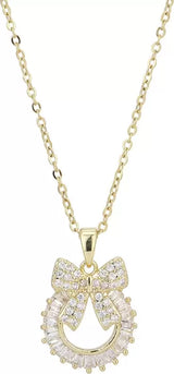 Gold-Plated American Diamond Necklace