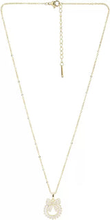 Gold-Plated American Diamond Necklace