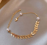 Pearl Chain Bracelet