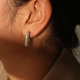 Round Huggie Hoop Earrings